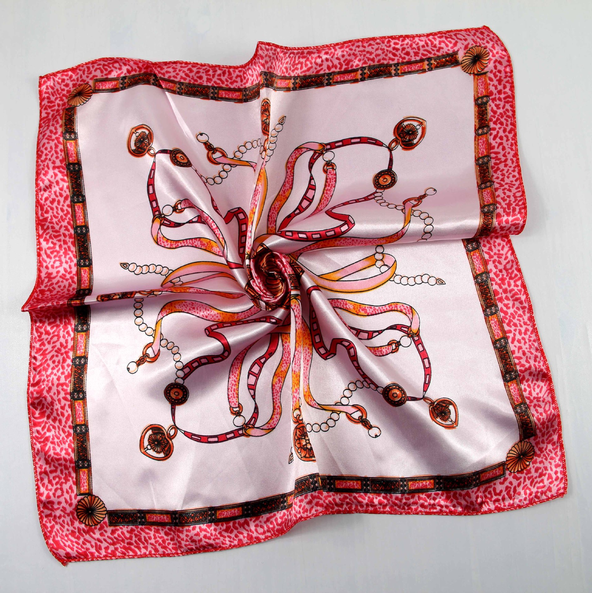 Silk scarf women's imitation silk versatile professional small square scarf | BigBuy360 - bigbuy360.vn