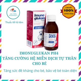 Siro hỗ trợ miễn dịch đề kháng cho bé Kan Imunoglukan P4H 120ml