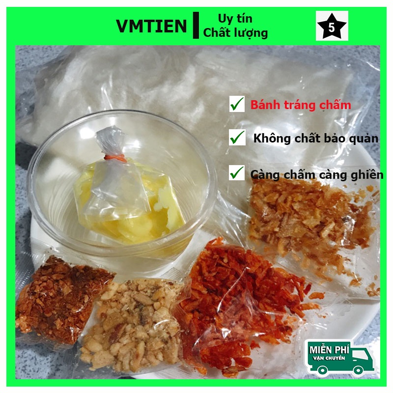 Bánh tráng chấm bơ tỏi muối nhiển phơi sương tây ninh dẻo siêu cay siêu ngon