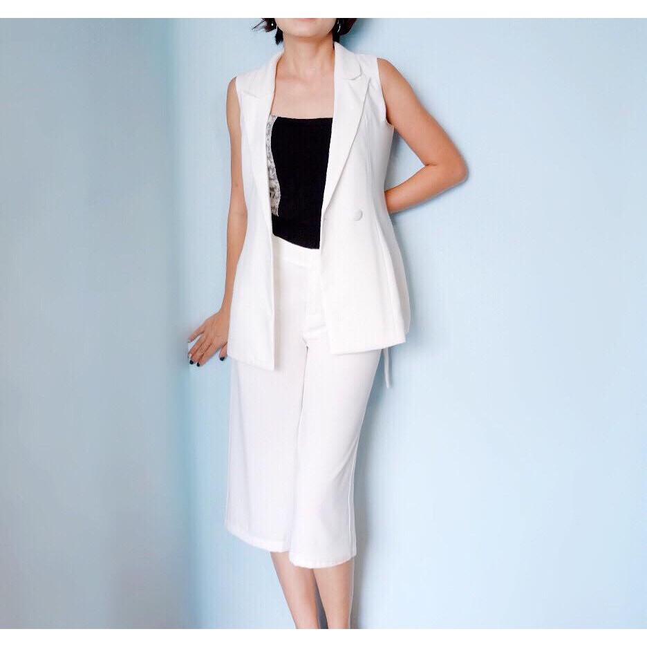 Set bộ đồ Topshop gồm áo Blazer + quần Culottess
