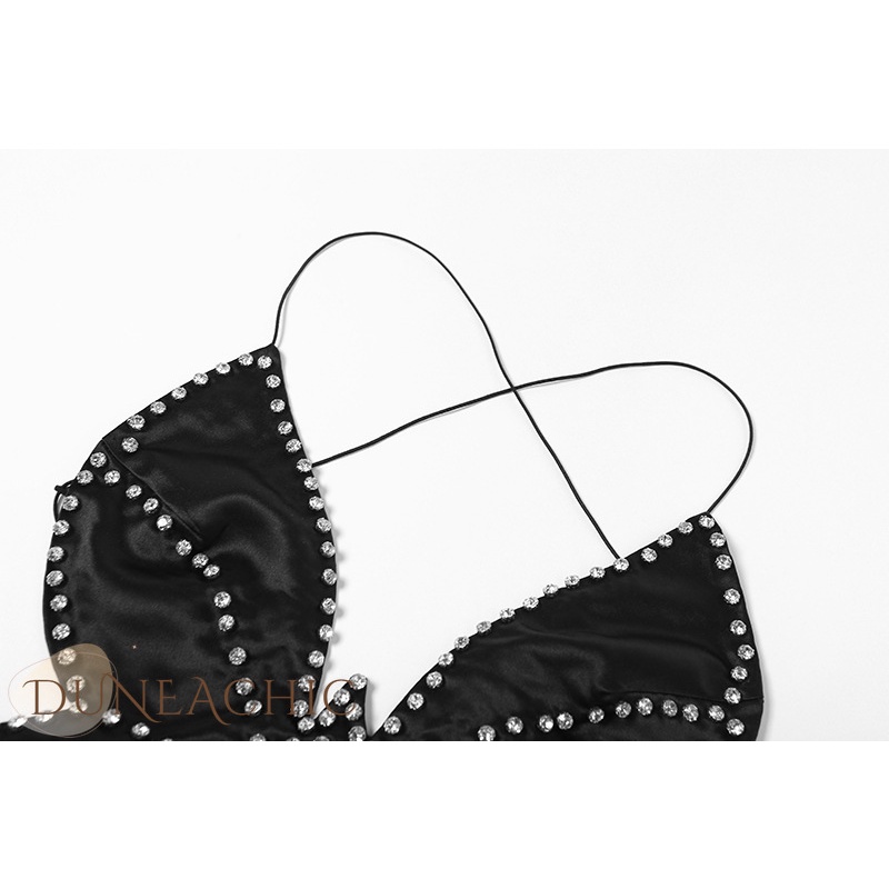 DUNEA Áo dây buộc nơ hở lưng quyến rũ cho nữ