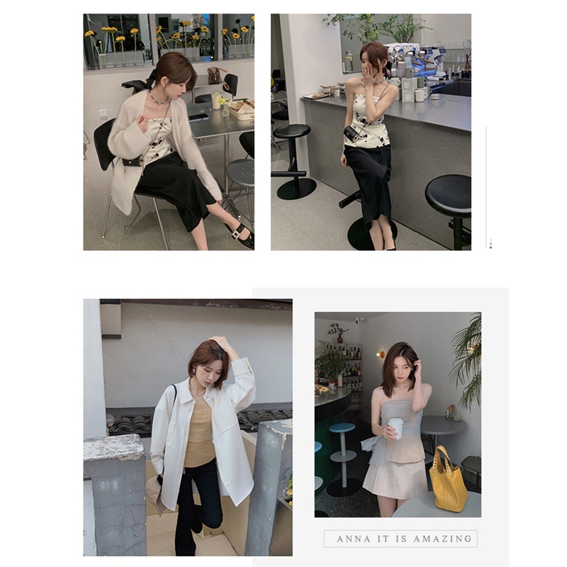 Cocory vn Áo Croptop Trễ Vai Phong Cách Thời Trang Mùa Hè Quyến Rũ