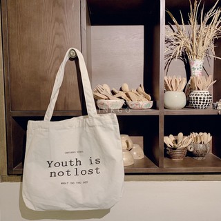 [Video thật] Túi vải vintage Youth is not lost | Ginkgo Totebag