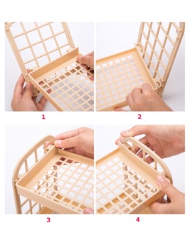 Kệ nhựa 2 tầng