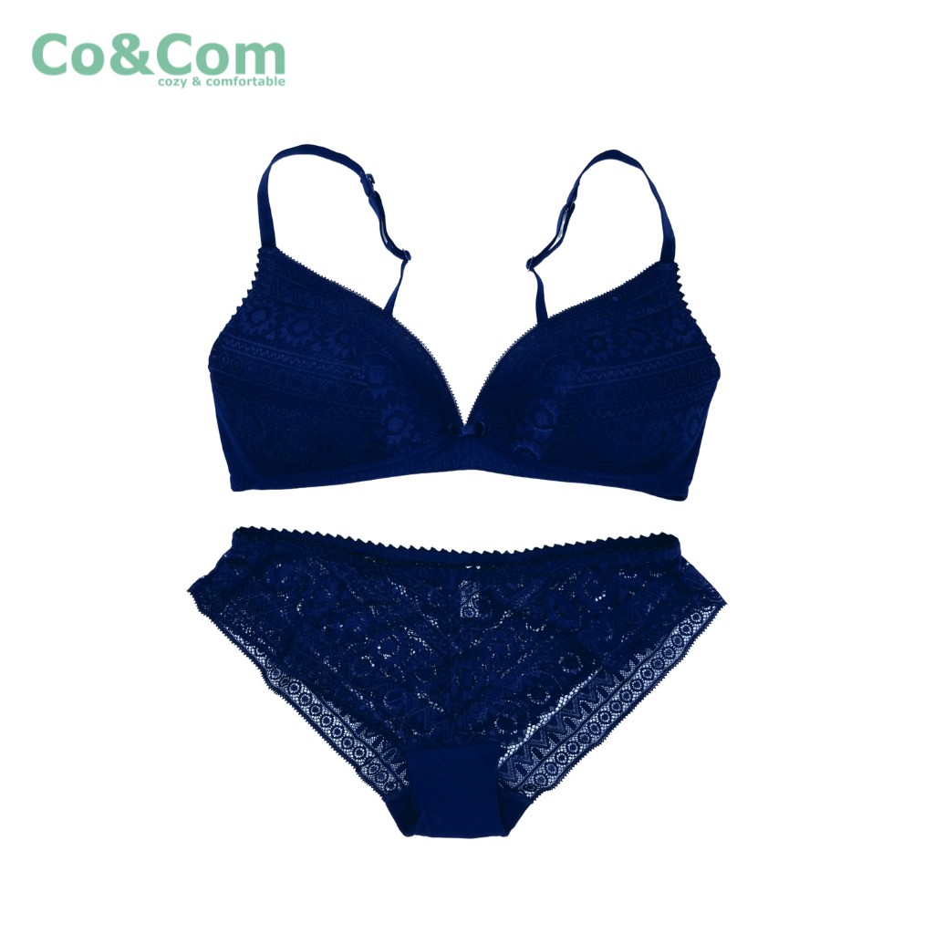 [Mã INCU50 giảm 50k đơn 250k] Bộ Độ Lót Nữ Ren Co&Com BAN826 Không Gọng, Không Đệm Mút, Mềm Mát Siêu Nhẹ | BigBuy360 - bigbuy360.vn