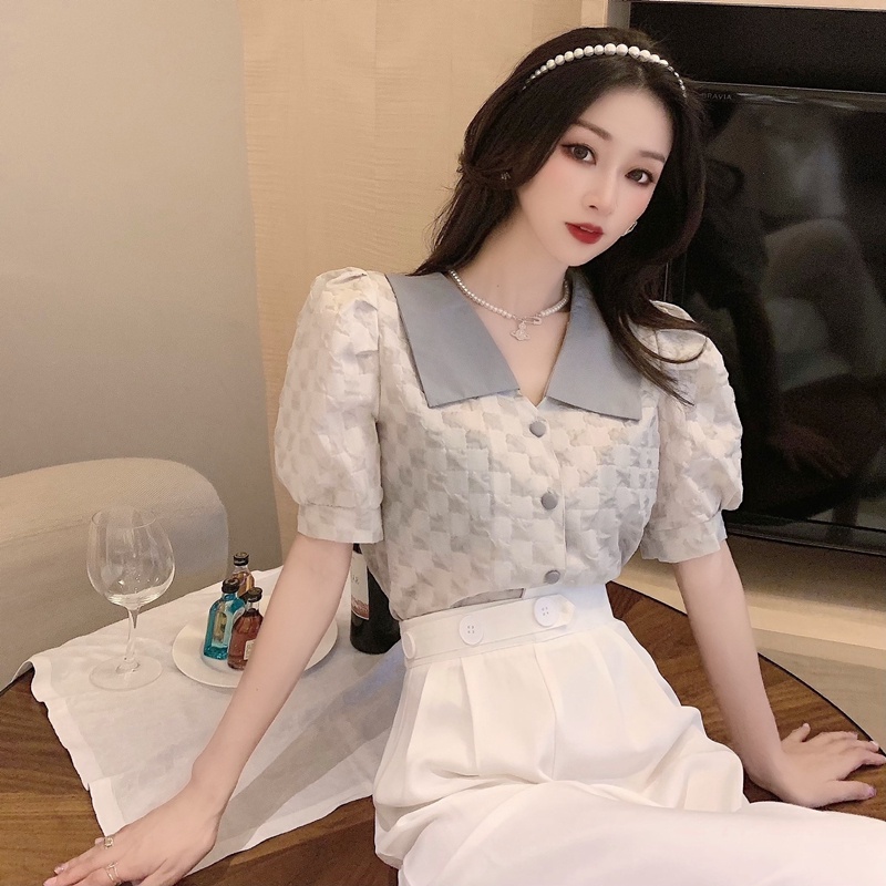 Ulzzang ( 얼짱) - Áo sơ mi công sở thời trang nữ