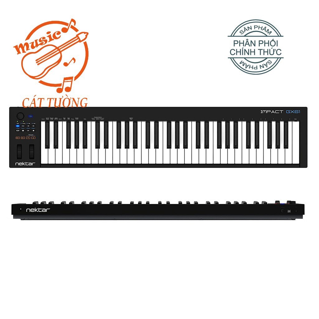 Nektar impact gx61 midi keyboard controller 61 phím cảm ứng lực bàn phím - ảnh sản phẩm 1