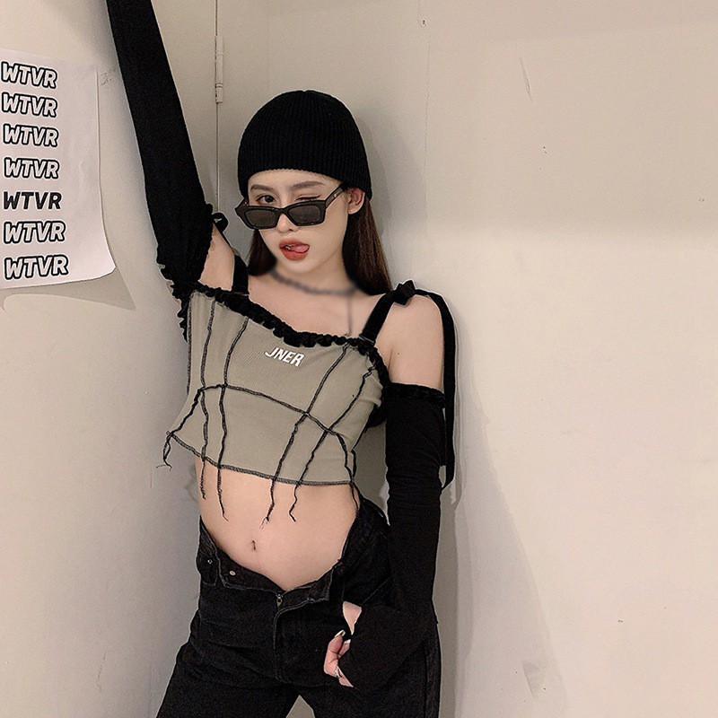 Áo kiểu dệt kim tay dài hở vai quyến rũ thời trang cho nữ | BigBuy360 - bigbuy360.vn