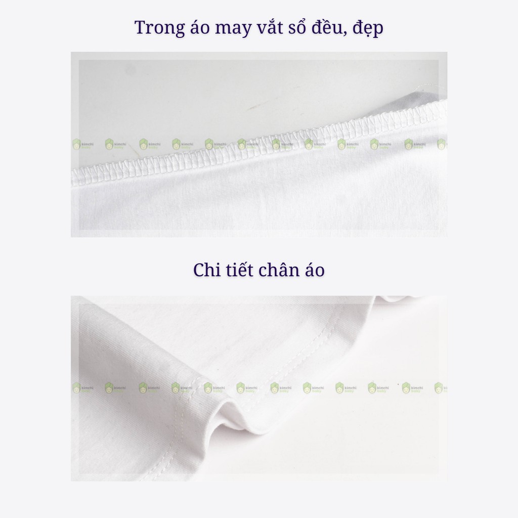 Áo Bé Trai Minky Mom Cổ Trụ Vải Cotton 100% May Túi Ngực, Áo Thun Cho Bé Mặc Hè Đi Học Đi Chơi Cộc Tay MKMA2113