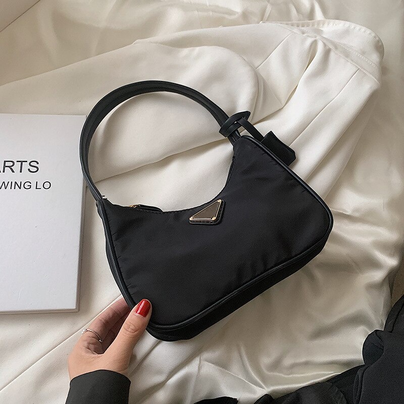 Túi Đeo JASMIN NOIR Chéo Vải Oxford Cỡ Nhỏ Phong Cách Retro Đơn Giản Cho Nữ