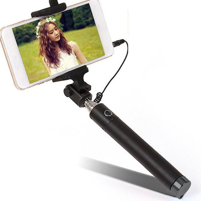 Gậy chụp hình tự sướng đen jack cắm 3.5 cho Android