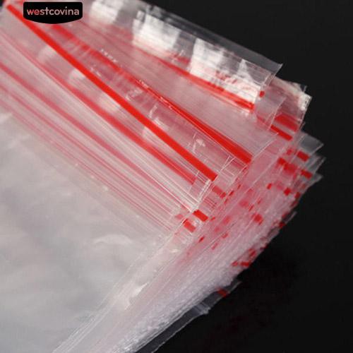 Set 100 túi bấm miệng đựng bánh kẹo, trang sức tiện dụng