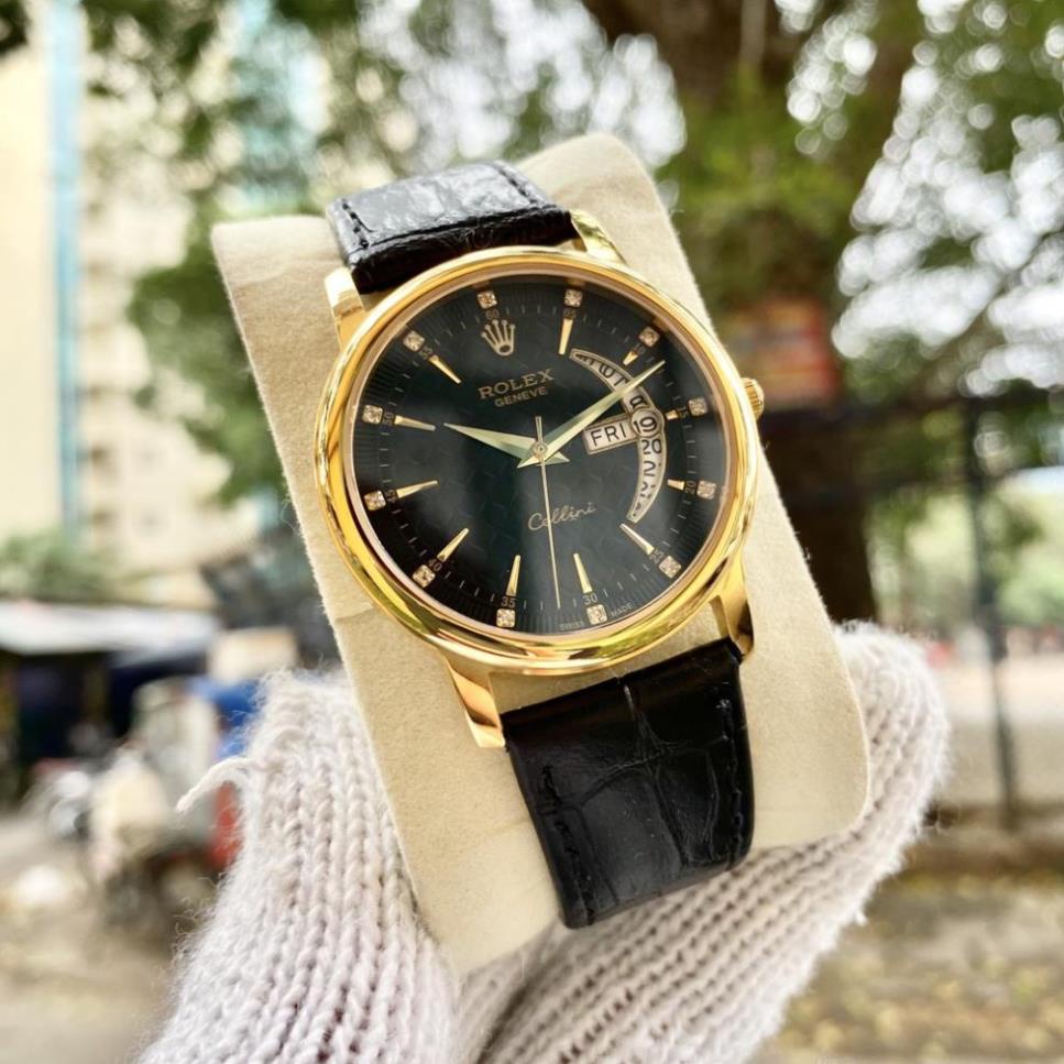 Đồng Hồ Nam RoLex R031 ĐEN Mặt trăng khuyết Chống Xước, Chống Nước TUYỆT ĐỐI