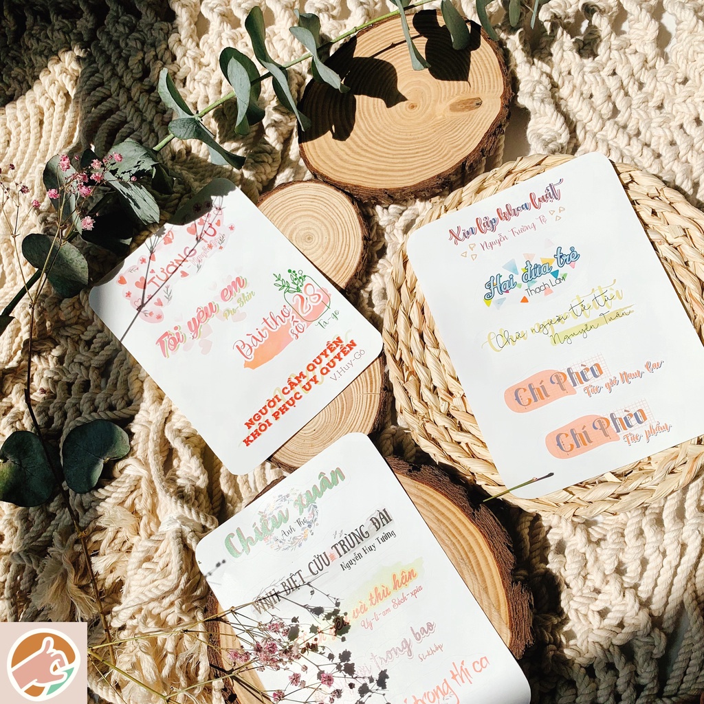 Sticker tựa bài ngữ văn lớp 11