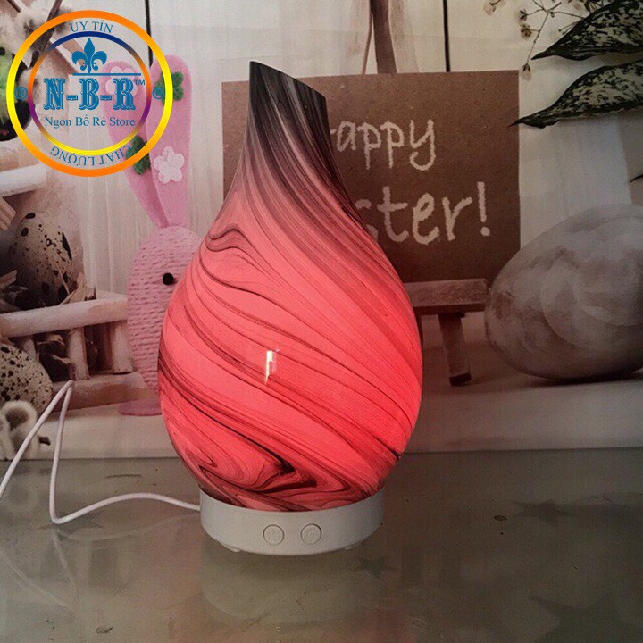 [Free Ship] Máy Khuếch Tán Tinh Dầu Thủy Tinh Vân Đá AROMA,Máy Phun Sương Tạo Ẩm 3D,Nhập Khẩu Chính Hãng Bởi NBR STORE