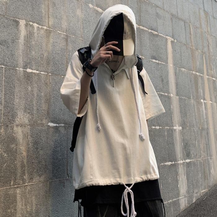 Áo Hoodie Ngắn Tay Form Rộng Phong Cách Năng Động Trẻ Trung Dành Cho Cả Nam Và Nữ