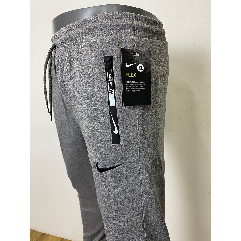 Quần thun thể thao dài mặc tập GYM túi khóa kéo chất polyester nam nữ mặc được - XK106