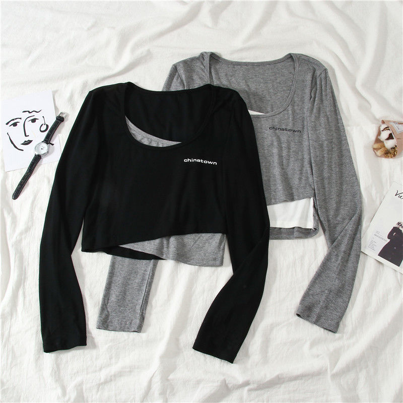 Áo Thun Tay Dài Thời Trang Mùa Thu 2020 Cho Nữ