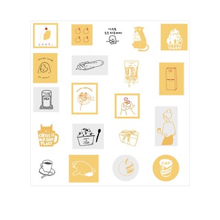 Set 60 Miếng Dán Trang Trí Dễ Thương  thaovy1