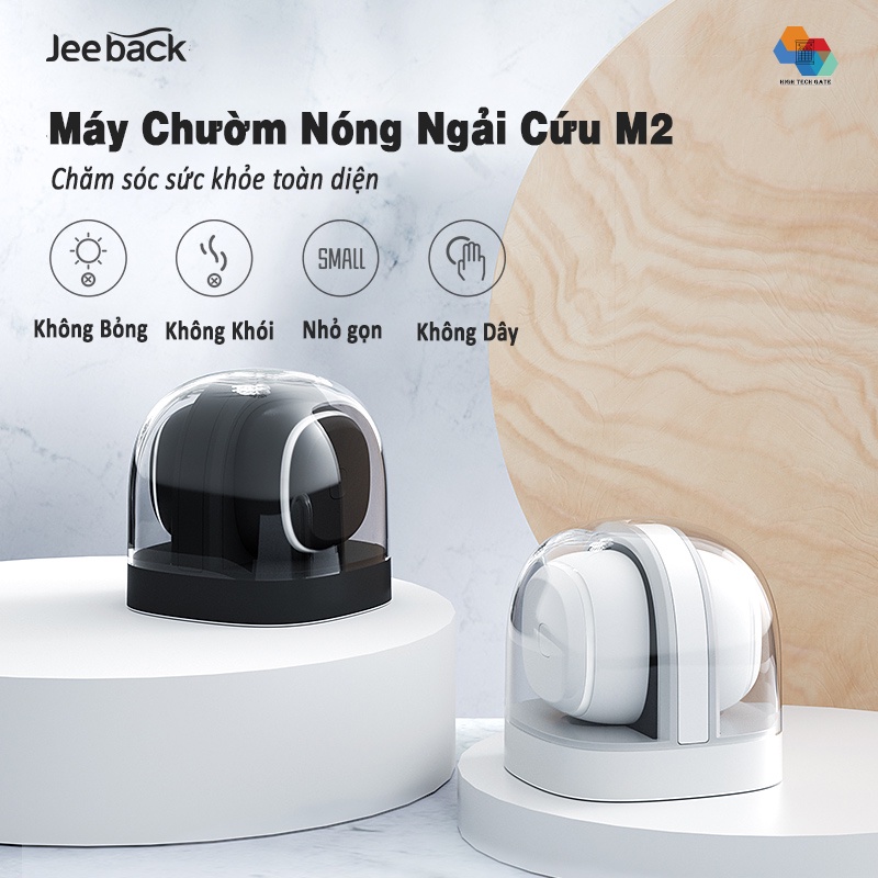 Máy chườm nóng ngải không khói Xiaomi Youpin Jeeback M2-B thông minh 3 mức nhiệt, không dây tích hợp sạc từ tính