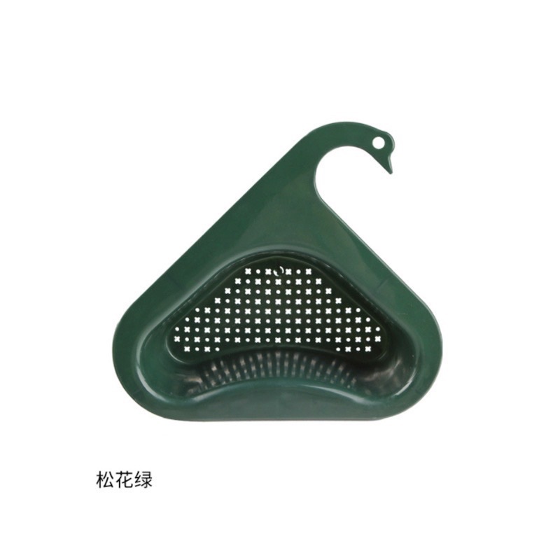 PVN42734 Rổ nhựa gắn bồn rửa hình thiên nga, Khay lọc rác bồn rửa chén tiện dụng