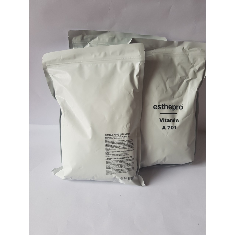 Mặt nạ bột dẻo Vitamin A 701 1kg esthepro chính hãng sáng da đều màu giảm thâm nám tăng sức đề kháng cho da