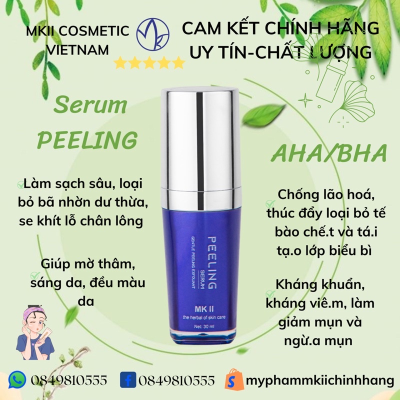 Serum Peeling 30ml MKII COSMETICS (mua 1 tặng 1)