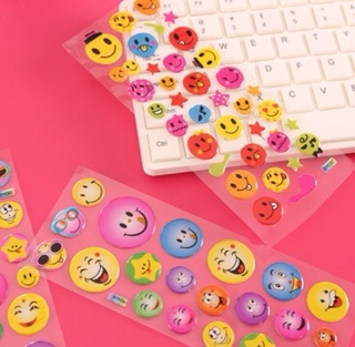 Sticker 3D mặt cười