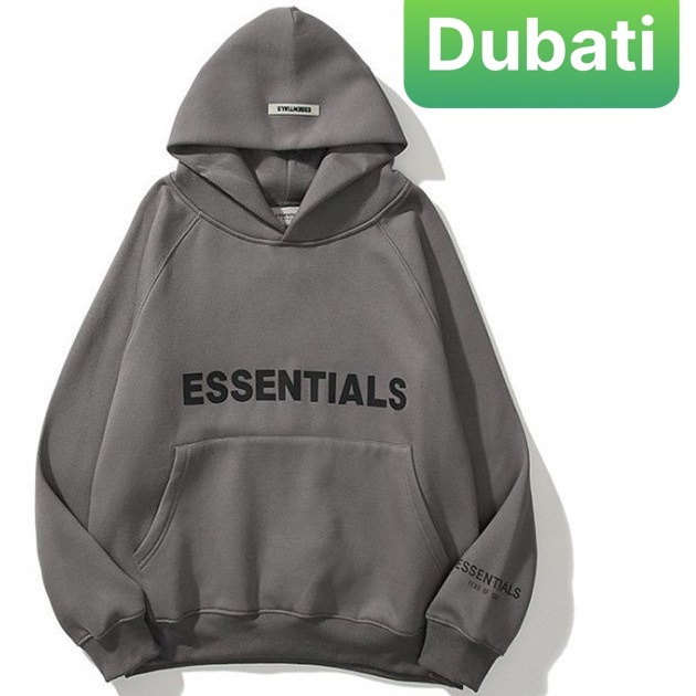 ÁO KHOÁC HOODIE NAM NỮ CHỮ ESSENTIALS PHONG CÁCH HÀN SÀNH ĐIỆU- DUBATI FASHION