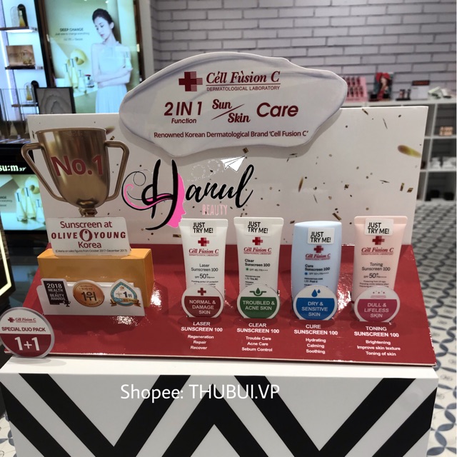 Kem chống nắng CELL FUSION C nâng tone da TONING SUNSCREEN 100 SPF 50+ PA++++ | BigBuy360 - bigbuy360.vn