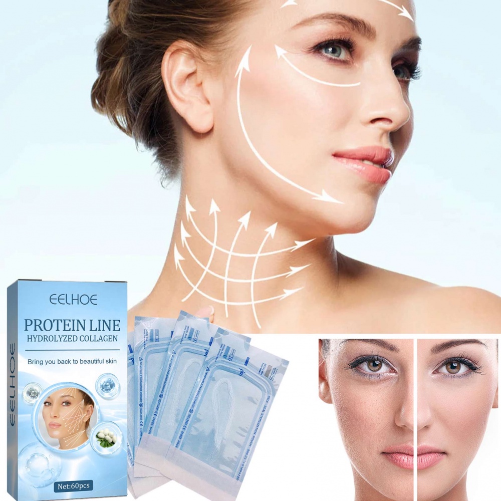 Set 5 Túi/60 Sợi Protein Vàng Làm Săn Chắc Da Mặt Dưỡng Ẩm Da Mặt