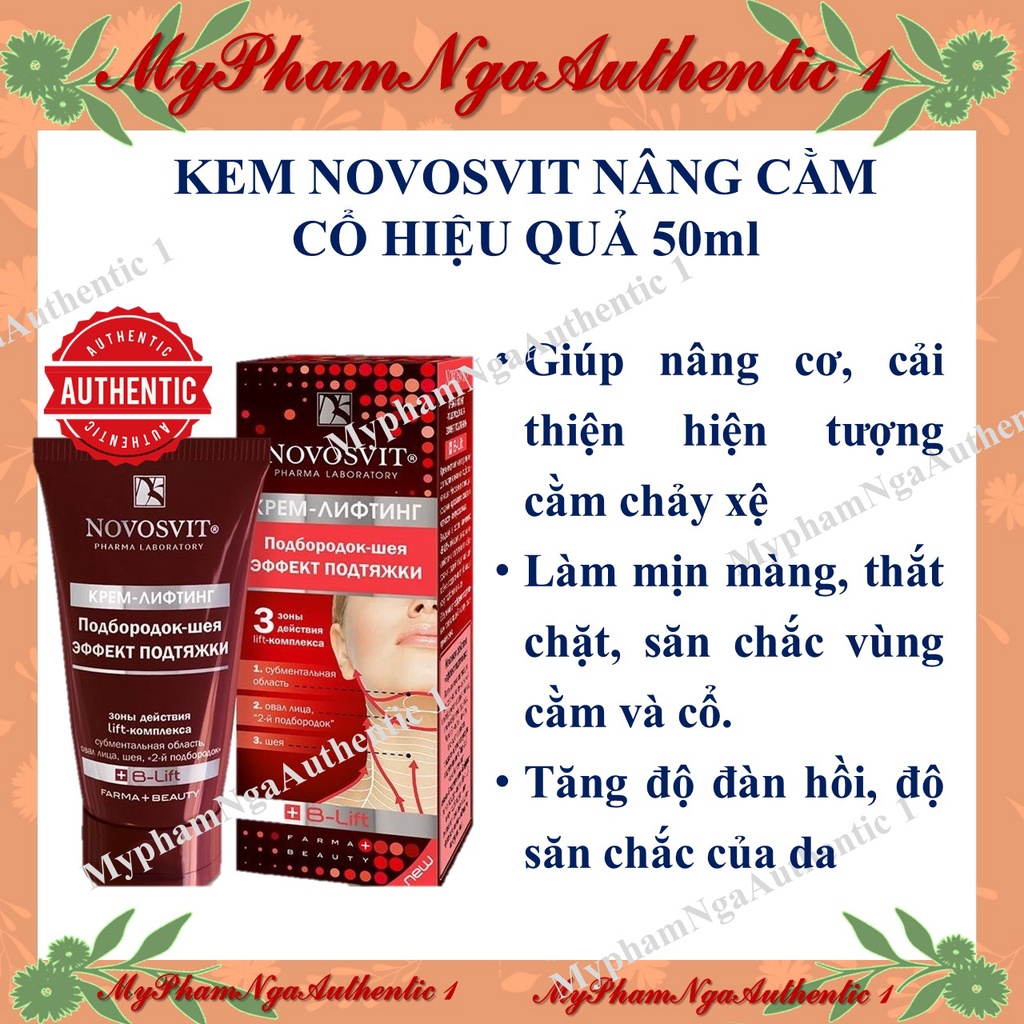 Kem Nâng Cằm Cổ Ngực Novosvit