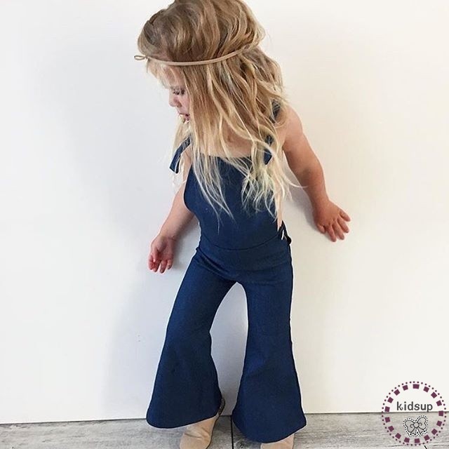 ✸ღ✸Toddler Kids Girls Denim Strap Bib Pants Playsuit Romper Jumpsuit Outfit Clothes