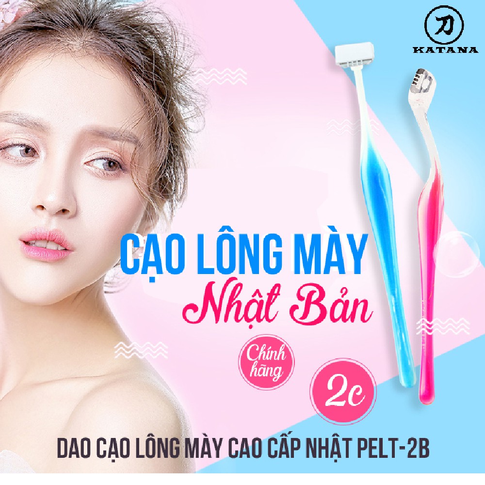 [CHÍNH HÃNG] Dao cạo lông mày cao cấp Nhật PELT-2B BỘ 2 CHIẾC - tỉa lông mày cho nữ cao cấp - BH 12 tháng 1 ĐỔI 1