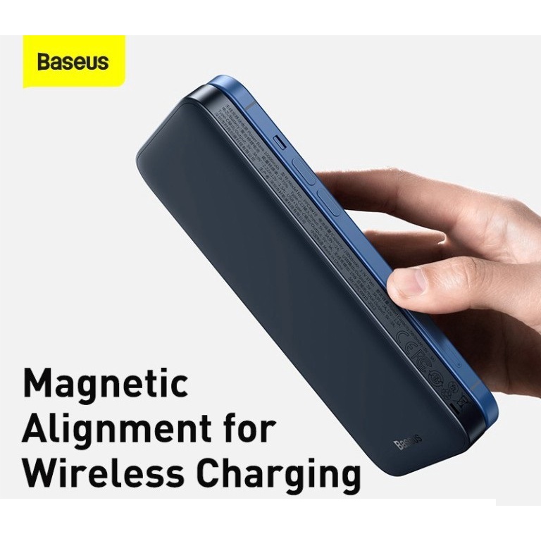 Pin dự phòng sạc không dây tích hợp nam châm PD 20W Baseus Magnetic Wireless Quick Charging Power Bank