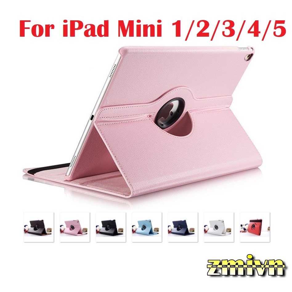 Bao da xoay 360 iPad Air 4 2020 Mini 1/2/3/4, iPad 234, iPad 10.5 Pro (2017), iPad 9.7 2017- 2018, iPad Air 1/2 ...