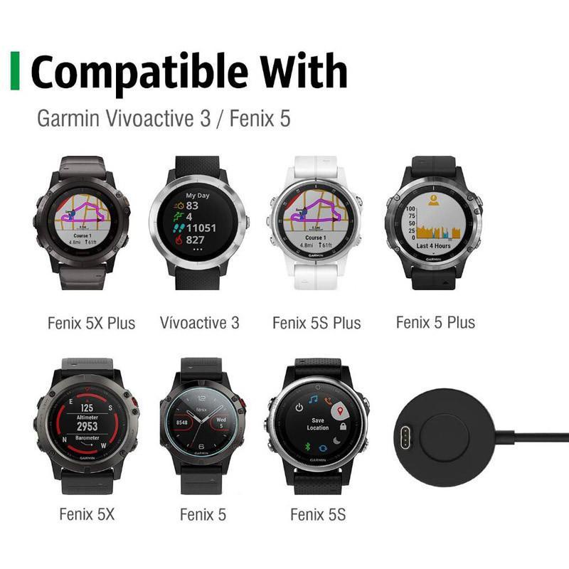 Đế sạc nhanh FONKEN nhỏ gọn với cáp sạc USB chuyên dụng cho Garmin Fenix 6S/6/6x Pro Watch