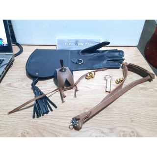 Combo chim đại bàng đen, chim bụng hung găng tay 1 lớp 38cm