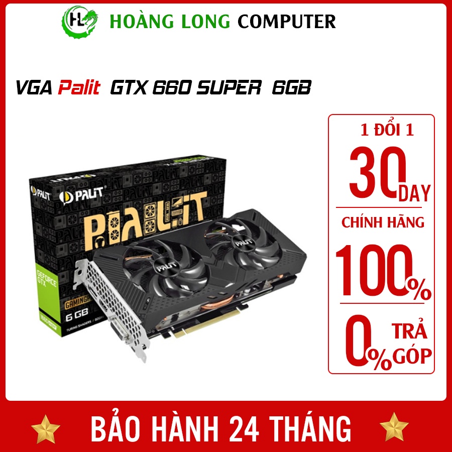 Card Màn Hình VGA Palit GeForce GTX 1660 SUPER GP 6GB GDDR6 Hàng Chính Hãng Hoàng Long Computer