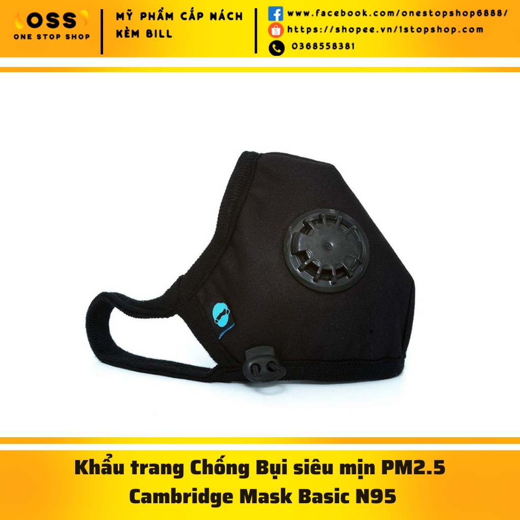 Khẩu trang chống bụi siêu mịn PM2.5 Cambridge Mask Basic N95