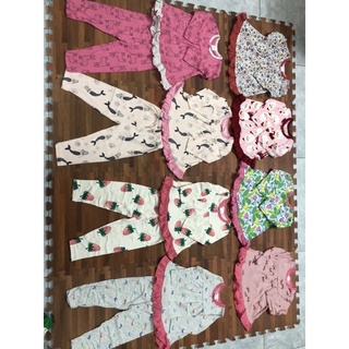 Bộ Cotton dài tay bé gái ( Màu ngẫu nhiên )