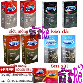 [FREESHIP] Combo 8 Hộp 96 Cái Bao Cao Su Durex Tùy Chọn