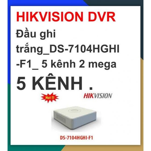 Hikvision_Đầu ghi_DS-7104HGHI-F1 (model HD PARAGON)5 kênh 2 mega_tặng tên miền tận nơi | BigBuy360 - bigbuy360.vn
