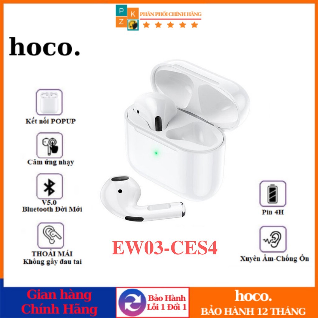 Tai Nghe không dây Bluetooth HOCO EW03 / HOCO CES4 âm Thanh Siêu Hay, Định Vị, Đổi Tên, xuyên âm, chống ồn