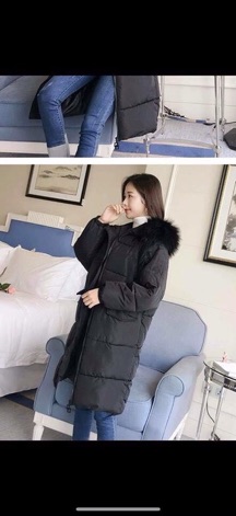 Áo phao dáng dài hàn quốc