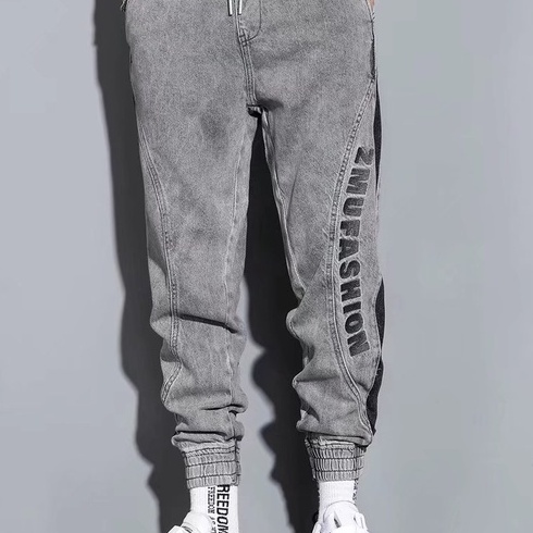 Quần Joggers Nam Dây Rút In Chữ Phong Cách Hàn Quốc Thời Trang Dành Cho fashion simple quần jean nam tennji bigsize unisex jean ống rộng