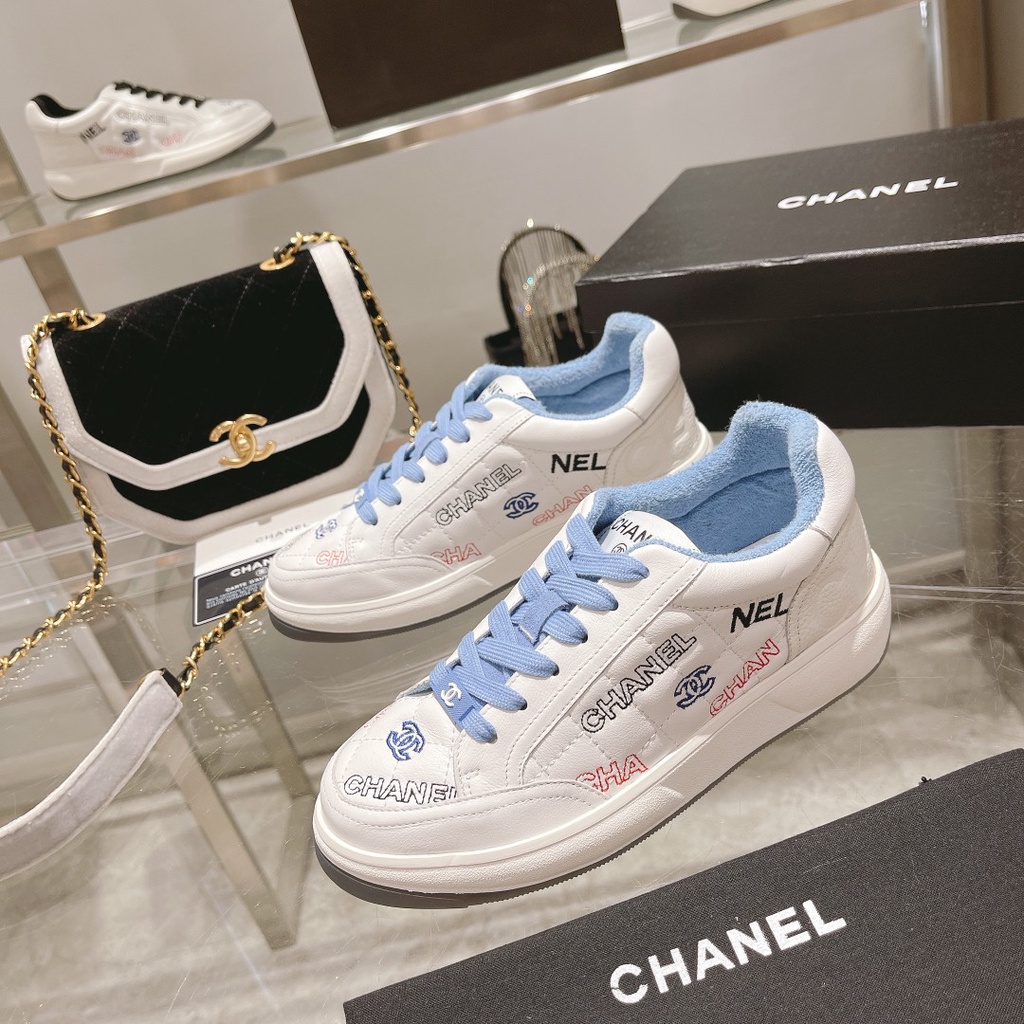 Giày Thể Thao CHANEL 2022 Xiaoxiang C 'S Đế Cao Su Bốn Màu Thời Trang Xuân Hè Cho Nữ