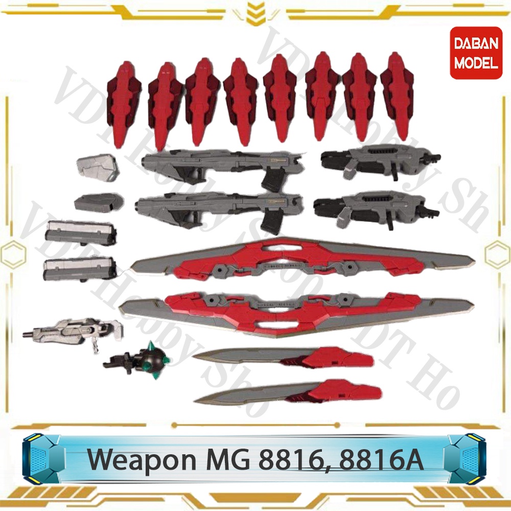 Bộ Weapon Mg 8816, 8816a  Đỏ & Trắng