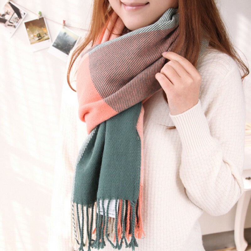 Khăn Choàng Cổ Dài 200cm Vải Pashmina Mềm Mại Ấm Áp Cho Nữ