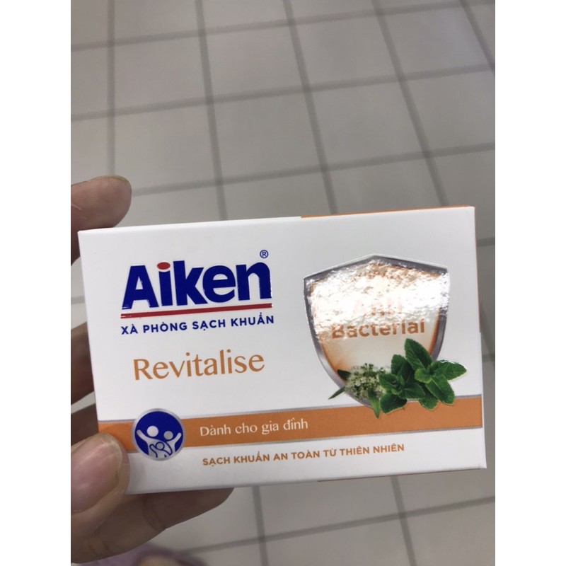 XÀ BÔNG SẠCH KHUẨN AIKEN HỘP ĐÔI 2 bánh 90g